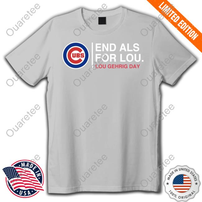 Official Brian Wallach End Als 4 For Lou Gehrig Day Hooded Sweatshirt Chicago  Cubs - Clgtee